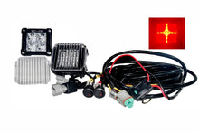 Cargar imagen en el visor de la galería, Faro LED 3" - 20w - DRL Rojo - Filtro Expansión - Kit de Instalación - PAR