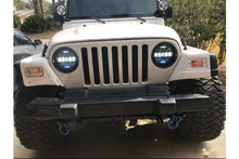 Cargar imagen en el visor de la galería, Farola Universal Led 7" - 135w  - Zafirado -  Drl -Ambar - Blanco 4x4