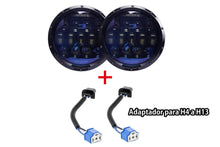 Cargar imagen en el visor de la galería, Farola Universal Led 7" - 135w  - Zafirado -  Drl -Ambar - Blanco 4x4