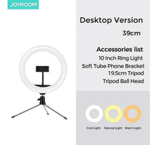 Cargar imagen en el visor de la galería, 20 Aro de Luz Profesional 10 pulg Escritorio.jpg