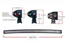 Cargar imagen en el visor de la galería, Barra LED Curva 50" - Triple Fila - 175w - Spot y Flood