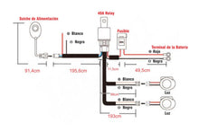 Cargar imagen en el visor de la galería, Cableado de Instalación Conector Doble DT 160w - Faros LED