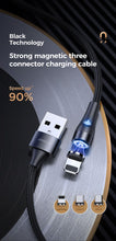 Cargar imagen en el visor de la galería, Cable Carga Rapida de Adsorción Magnetica TipoC/Micro/Lightn - 1 metro - Joyroom