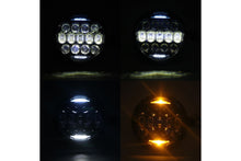 Cargar imagen en el visor de la galería, Farola Universal Led 7" - 135w  - Zafirado -  Drl -Ambar - Blanco 4x4