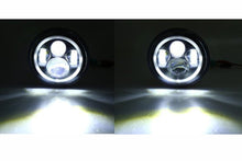 Cargar imagen en el visor de la galería, Farola Universal Led 7" - 90w - DRL Ojo de Angel Ambar y Blanco -4x4