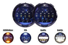 Cargar imagen en el visor de la galería, Farola Universal Led 7" - 135w  - Zafirado -  Drl -Ambar - Blanco 4x4