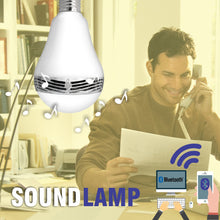 Cargar imagen en el visor de la galería, SoundLamp - Bombillo Led + Audio Parlante Bluetooth
