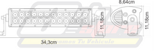 Cargar imagen en el visor de la galería, Barra LED 13,5&quot; - Epistar - 72w - Spot/Flood/Combo
