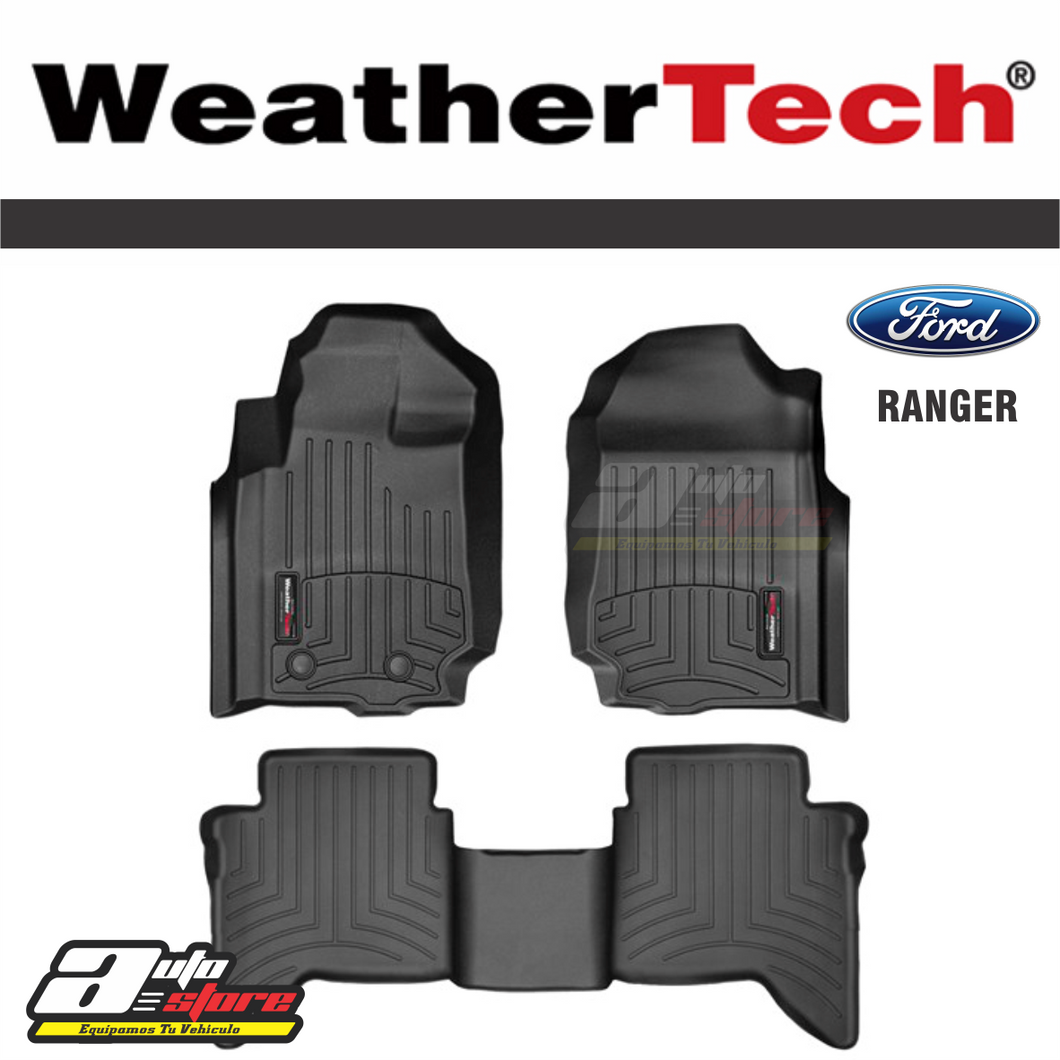Ford Ranger - 2012-2016 - NEGRO- 1ra+2da Fila
