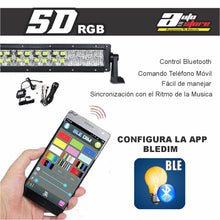 Cargar imagen en el visor de la galería, Barra LED 22&quot; - 5D RGB - 120w - Spot/Flood/Combo
