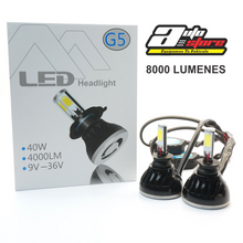 Cargar imagen en el visor de la galería, H1 - Bombillo LED G5 - 8000 LUMENES
