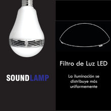 Cargar imagen en el visor de la galería, SoundLamp - Bombillo Led + Audio Parlante Bluetooth
