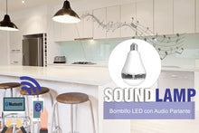 Cargar imagen en el visor de la galería, SoundLamp - Bombillo Led + Audio Parlante Bluetooth
