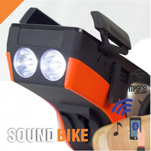 Cargar imagen en el visor de la galería, Soundbike - Luz Led + Audio Parlante Bicicleta Bluetooth + Base Celular
