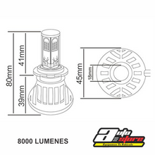 Cargar imagen en el visor de la galería, H7 - Bombillo LED G5 - 8000LM
